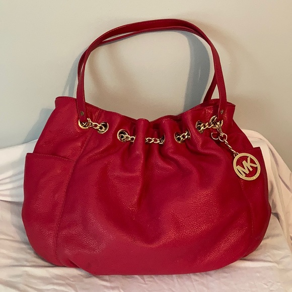 MICHAEL KORS Gold Chain Pink Tote/Shoulder bag - Picture 3 of 10